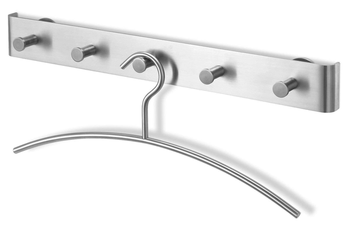 ZACK 50661 LINDOS Kleiderbügel Aus Edelstahl – Matt, 43 Cm, Für Schwere Jacken