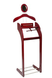 Exclusive closetmate executive clothes valet stand beautiful solid hardwood valet clothing hanging system with mirror rack for shoes tray for cell phone and keys great gift