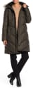Larry Levine Womens Faux Fur Trim Hooded Coat for $45 + $7.95 s&h