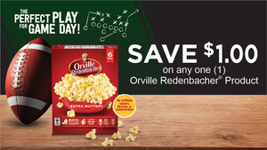 Canadian Coupons: Save $1 on the Purchase of any Orville Redenbacher Popcorn Product *Printable Coupon*