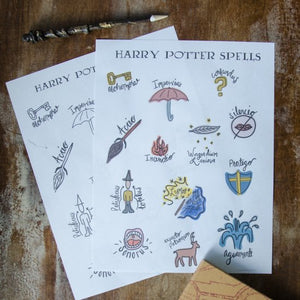 Harry Potter Spells Printable