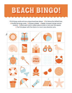 Beach Bingo Printables