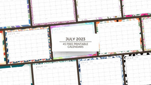 July Calendar for 2023 – 45 Free Printable Designs