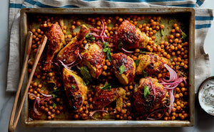 SHEET-PAN CHICKEN WITH CHICKPEAS, CUMIN AND TURMERIC