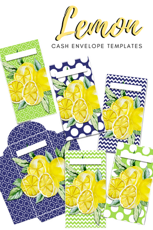 Yellow Lemon Cash Envelopes