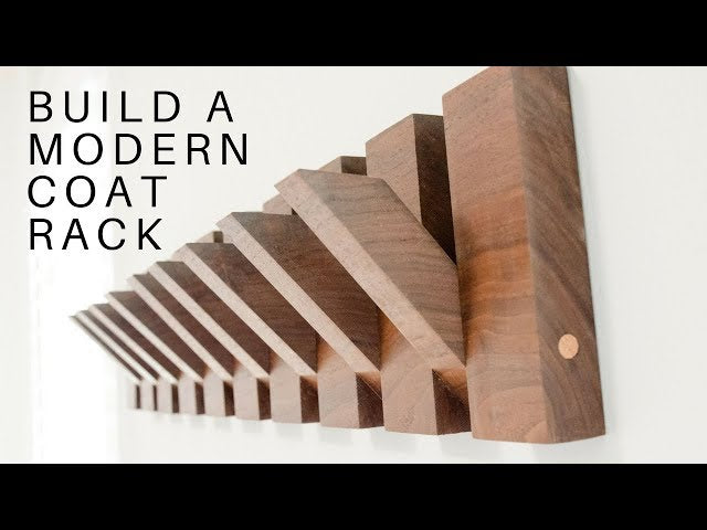 This tutorial will show you how to build a modern coat rack – All ...