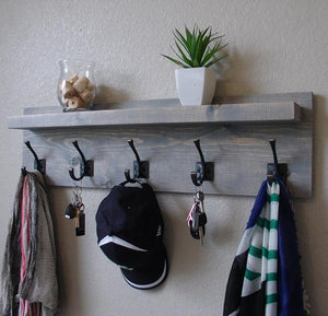 Maiselle Coat Rack with Floating Shelf by KeoDecor