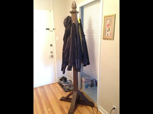 I built this nice wood coat rack for under 40$, you can build one too