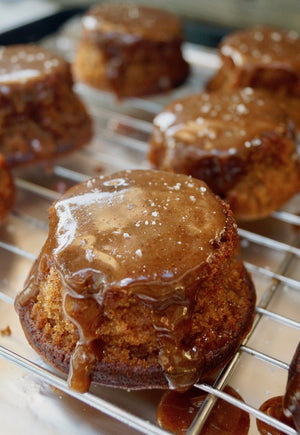 Potato Caramel Cakes are gluten-free and over-the-top delicious
