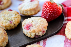Bursting with fresh strawberries, these Strawberry Scones are quick breakfast recipe that can be ready in about 30 minute