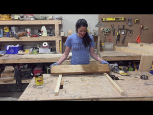 This is a step by step video of how to make a simple coat rack
