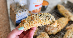 Only 4 Ingredients Needed for These Everything Bagel Seasoned Chicken Tenders!