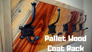 Im making a pallet wood coat rack to replace the coat rack I have in my house, which is about 10 years old and the hooks have started to break, so I bought new ...
