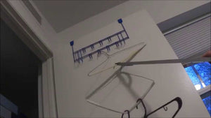 A simple way to keep your extra hangers together when they are not being used