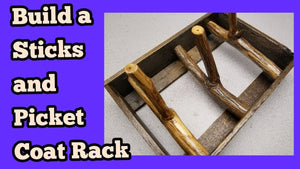 What can you make with sticks and pickets? A cool coatrack! Watch this video to see how you can build your own.