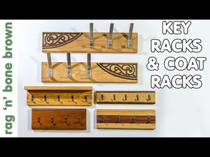 In this video I make some key racks and hat and coat racks to use up some of my short hardwood scraps