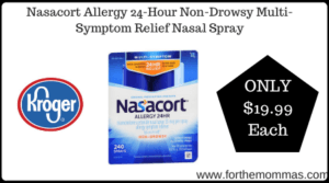 Kroger: Nasacort Allergy 24-Hour Non-Drowsy Multi-Symptom Relief Nasal Spray ONLY $19.99