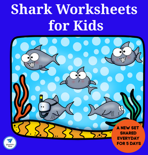 Shark Worksheets for Kids (Five Days Worth)