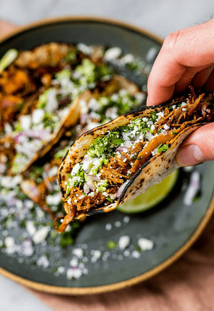 Spicy Shredded Duck Tacos