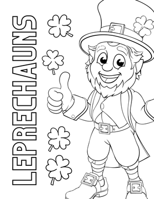 Free Printable Leprechaun Coloring Pages