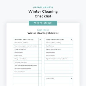 Free Winter Cleaning Checklist