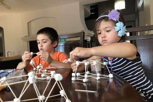 Build Geometric Shapes with Marshmallows and Toothpicks