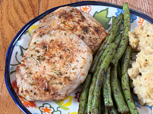 Skillet Pork Sirloin & Green Beans