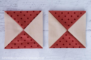 Hourglass Quilt Block Tutorial