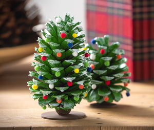 Pine Cone Christmas Trees for Kids