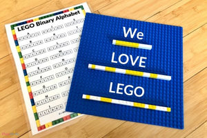 Coding Binary Alphabet with LEGO