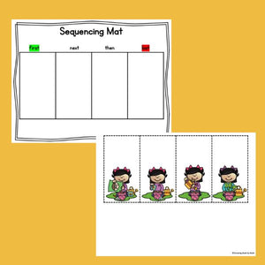 Sequencing Mat with Picture Cards