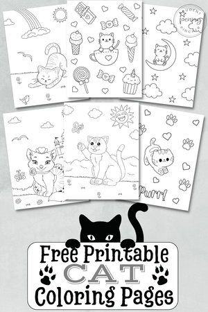 30 Free Printable Cat Coloring Pages