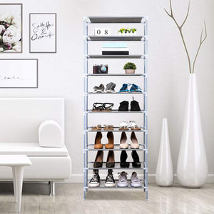 50% OFF Highly Rated 10-Tier Shoe Rack Organizer (Holds 20+ Pairs!)