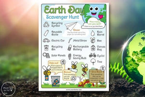 Earth Day Scavenger Hunt for Kids [Free Printable]