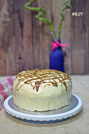 Vanilla Caramel Chocolate Cake | Three Layered Cake
