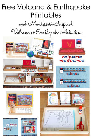 Montessori-Inspired Volcano and Earthquake Activities Using Free Printables