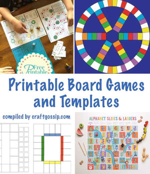 Printable Game Board Templates