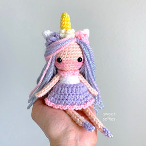 Unicorn Pixie Doll (Free Amigurumi Crochet Pattern)