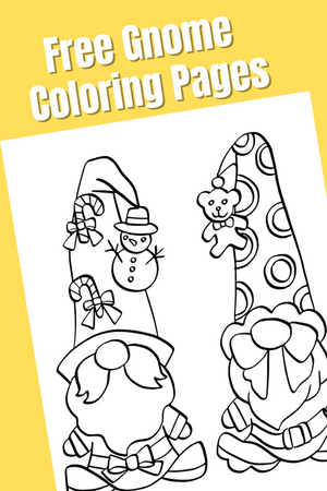 Free Gnome Coloring Pages