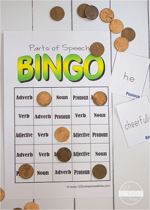 Parts of Speech BINGO