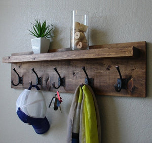 Corvallis Coat Rack with Floating Shelf by KeoDecor