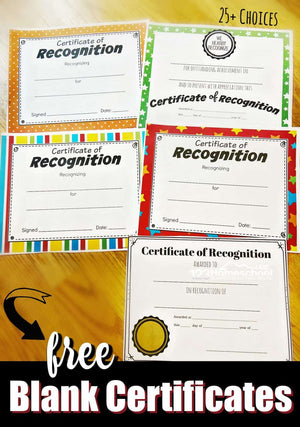 FREE Printable Certificates