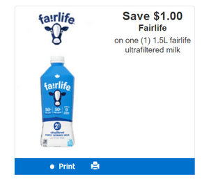 Canadian Coupons: Save $1 on Fairlife Milk *Printable Coupon*