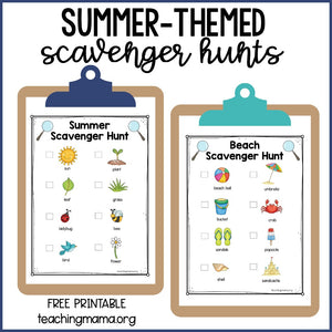 Summer Scavenger Hunts