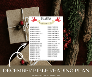 December Bible Reading Plan (free printable!)