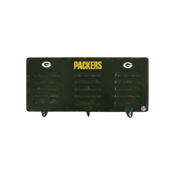Imperial Green Bay Packers 3 Hook Metal Locker Coat Rack