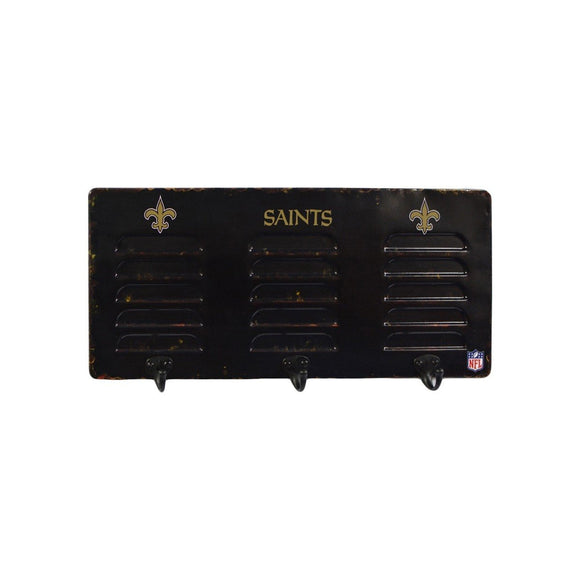 Imperial New Orleans Saints 3 Hook Metal Locker Coat Rack