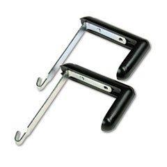 Selection adjustable cubicle hangers for 1 1 2 to 3 inch panels aluminum black