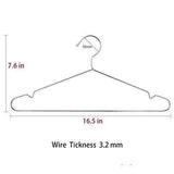 Save juning wire hangers 50 pack stainless steel strong metal clothes hangers 16 5 inch silvery