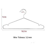 Shop juning wire hangers 40 pack stainless steel strong metal clothes hangers 16 5 inch silvery